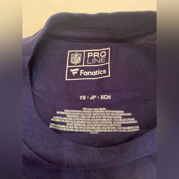 Fanatics NFL Chicago Bears Emilio #52 Youth Short Sleeve Tee Blue Size Small NWT - Picture 3 of 8